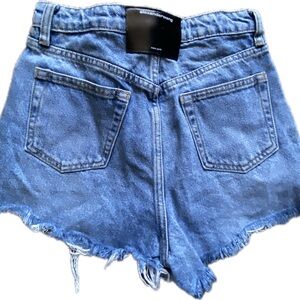 Alexander Wang Blue Denim Women's Shorts